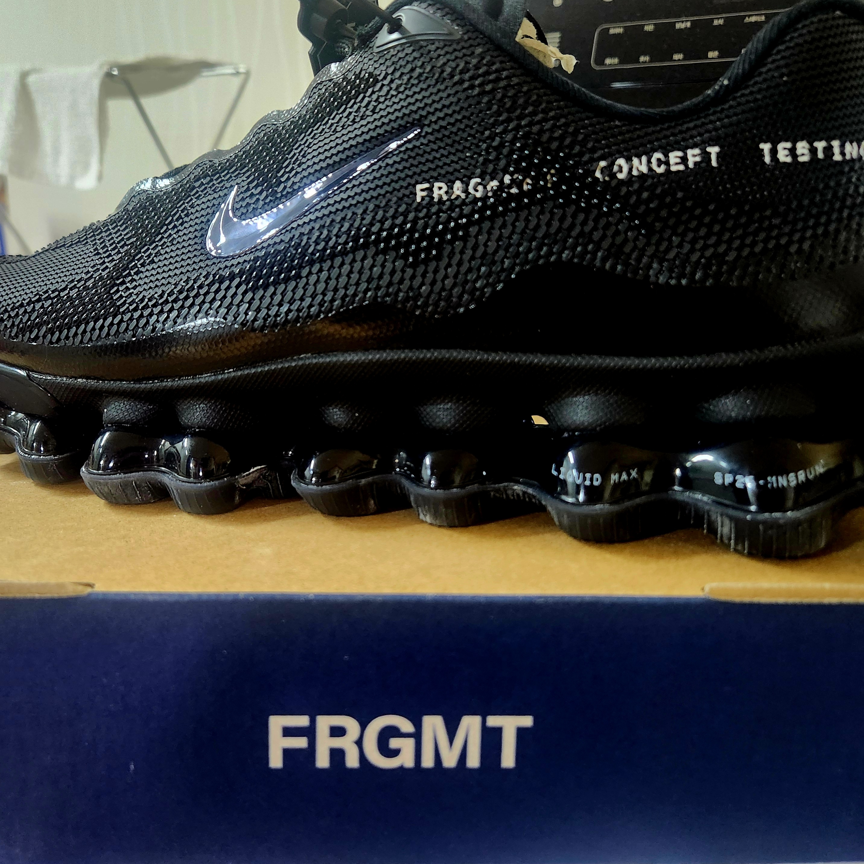 Nike x Fragment Air Liquid Max Black Anthracite 착용 스타일