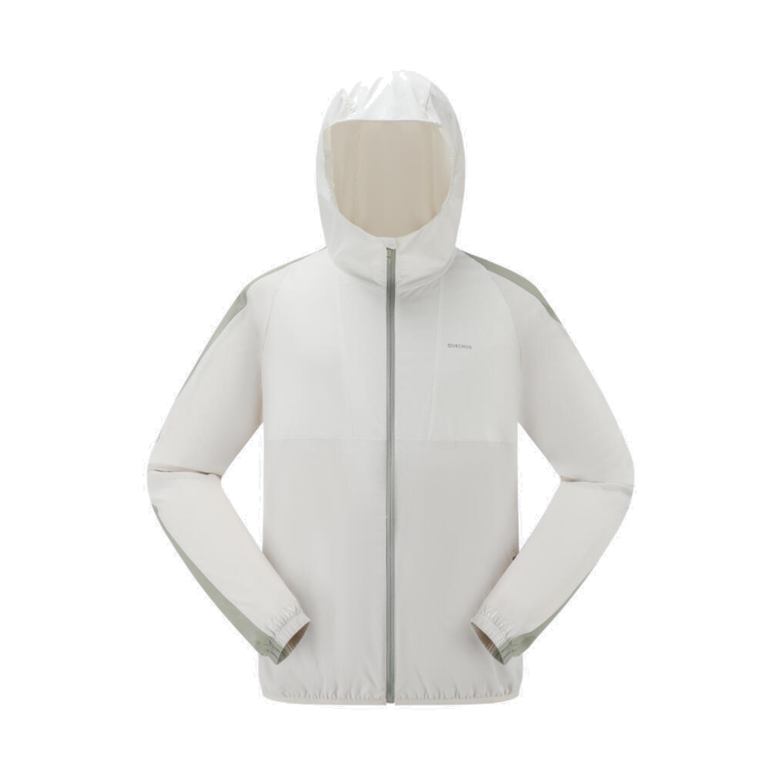 데카트론 남성 하이킹 윈드 자켓 헬륨 550 코튼 화이트(DECATHLON Men's Hiking Wind Jacket Helium 550 Cotton White)