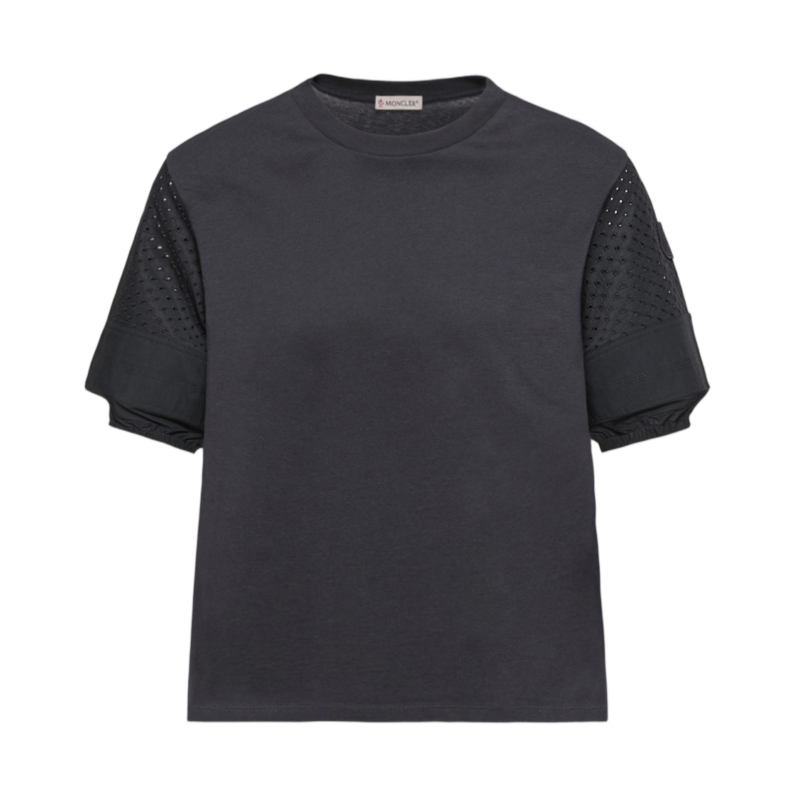 L1-093-8C00045-89AUO-742 (W) Moncler Cotton Jersey San Gallo T-Shirt Navy Blue - 26SS