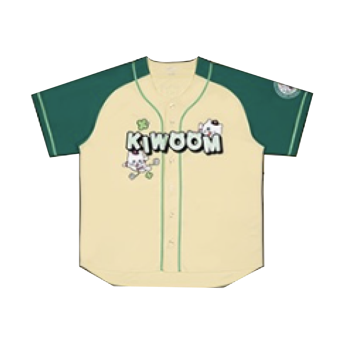 키움 히어로즈 x 춘배와 친구들 승요춘배 유니폼 베이지 그린 (논 마킹 버전)(Kiwoom Heroes x Chunbae and Friends Victory Fairy Chunbae Uniform Beige Green (Non Marking Ver.)) - 1