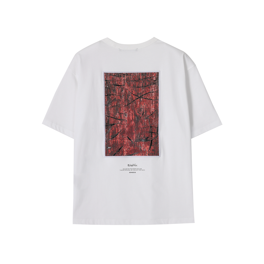 송지오 컬렉션 버밀리온 페인티드 티셔츠 화이트(SONGZIO COLLECTION Vermillion Painted T Shirt White) - 2