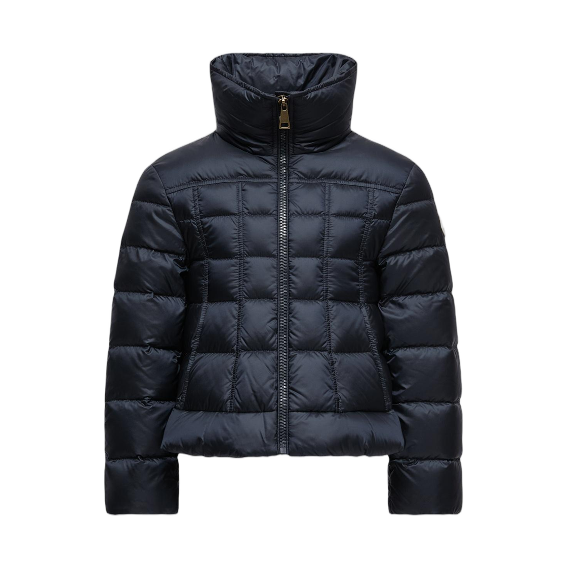 L1-954-1A00024-597YF-778 (Kids) Moncler Ayfer Square Quilted Short Down Jacket Navy Blue - 26SS