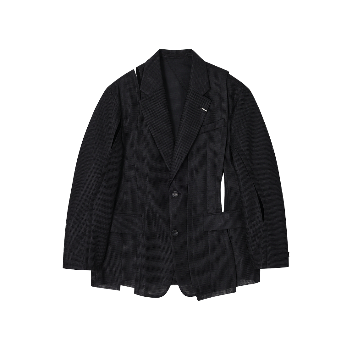 송지오 컬렉션 폴립티크 투버튼 블레이저 블랙(SONGZIO COLLECTION Polyptych Two Button Blazer Black)