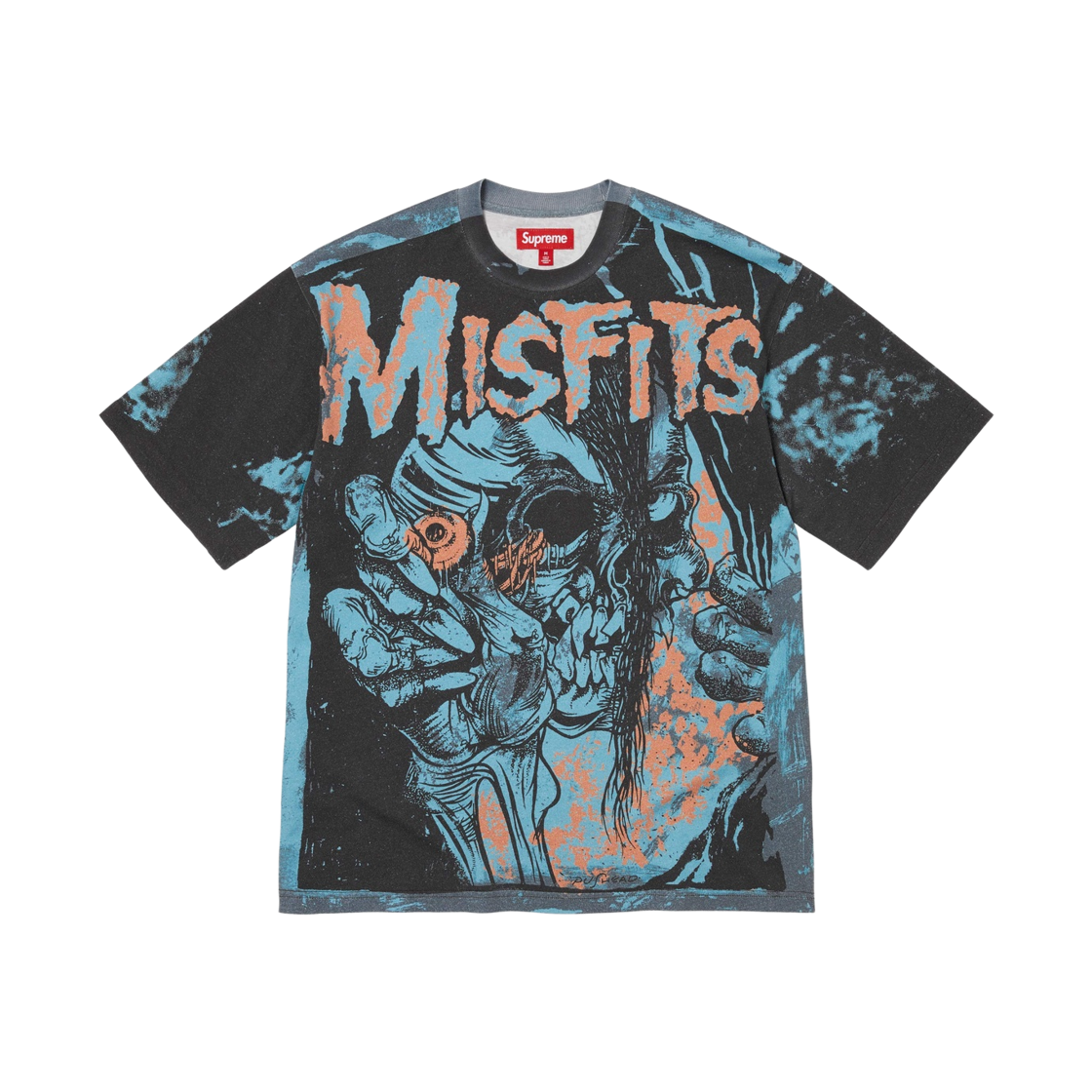 - Supreme x The Misfits S/S Top Blue - 26SS
