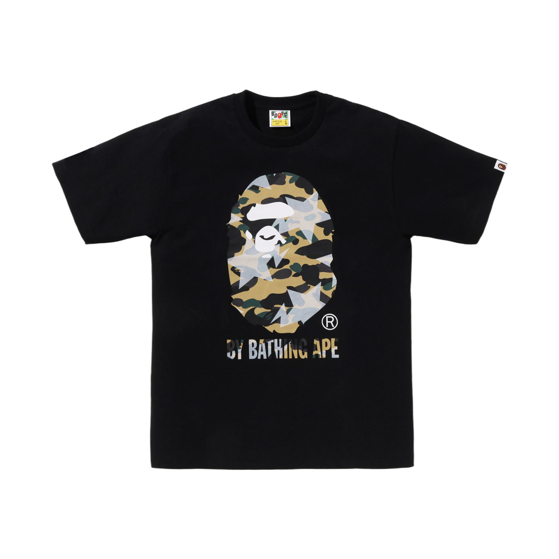 - BAPE Sta Over Print 1st Camo By Bathing Ape T-Shirt Black Yellow