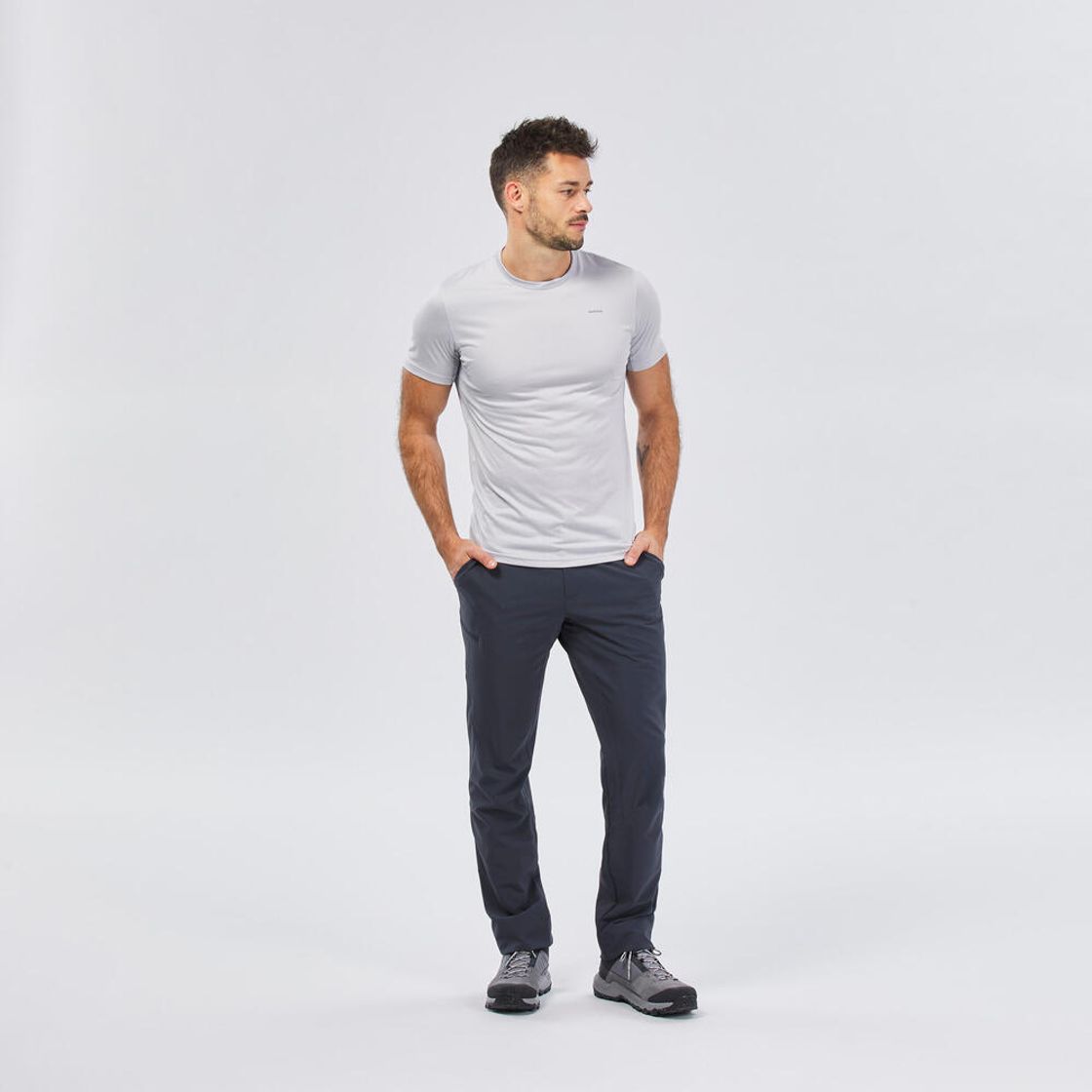 데카트론 남성 경량 등산 바지 MH100 슬레이트 그레이(DECATHLON Men’s Lightweight Mountain Hiking Trousers MH100 Slate Grey) - 2