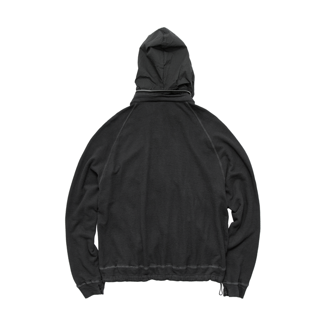 폴리테루 러프셋 집업 (도킹 후디드) 다크 차콜(Polyteru Rough Set Zip Up (Docking Hooded) Dark Charcoal) - 2