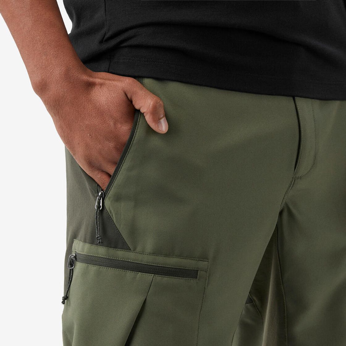 데카트론 남성 5부 백패킹 반바지 MT500 브론즈 카키 그린(DECATHLON Men’s Backpacking Shorts MT500 Bronze Khaki Green) - 4
