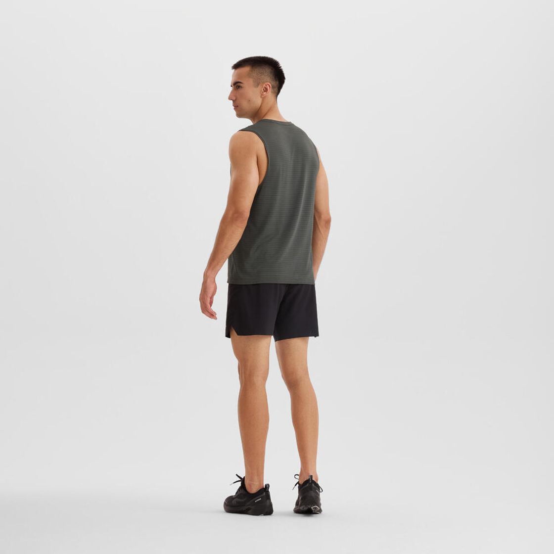 데카트론 남성 러닝 심리스 싱글렛 런 컴포트 500 스모크 그린(DECATHLON Men's Running Seamless Singlet Run Comfort 500 Smoke Green) - 4