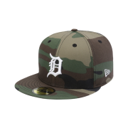 New Era MLB Detroit Tigers Basic Fitted Cap Woodland Camo