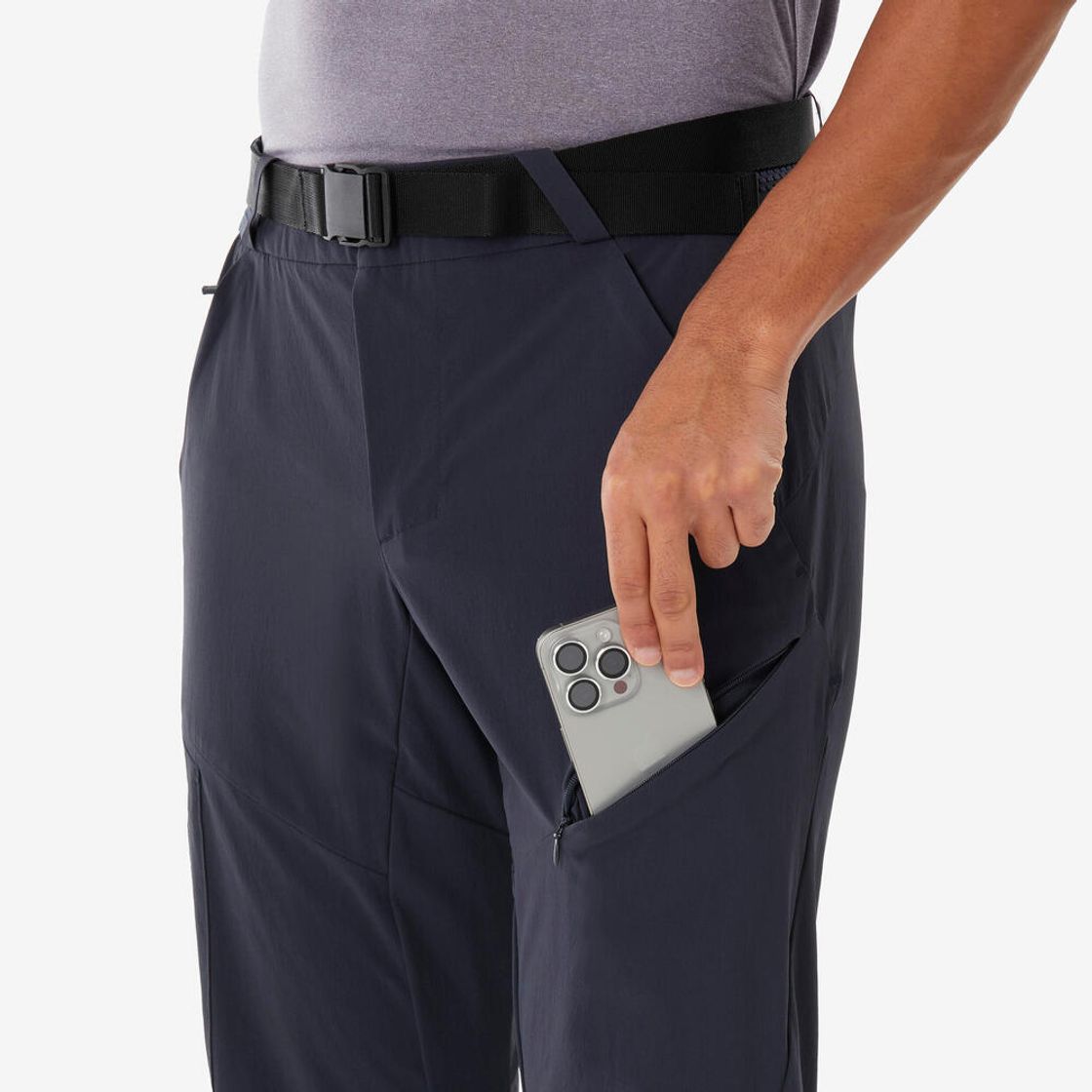 데카트론 남성 등산 바지 스트레치 MH500 아스팔트 블루(DECATHLON Men's Hiking Trousers Stretch MH500 Asphalt Blue) - 4