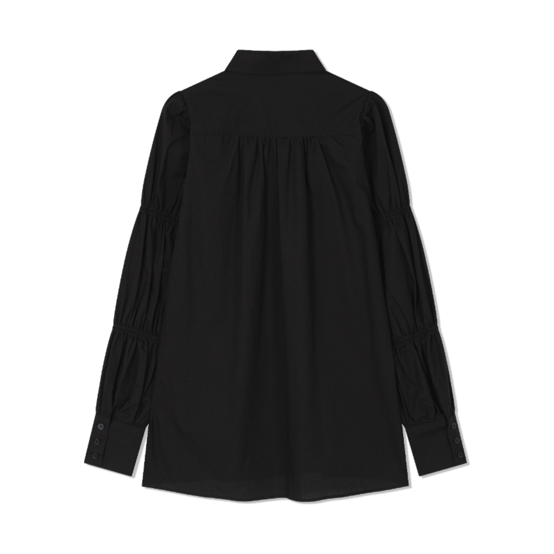구월십일 스모킹 드레스 셔츠 블랙(Guwolsibil Smocking Dress Shirt Black) - 2