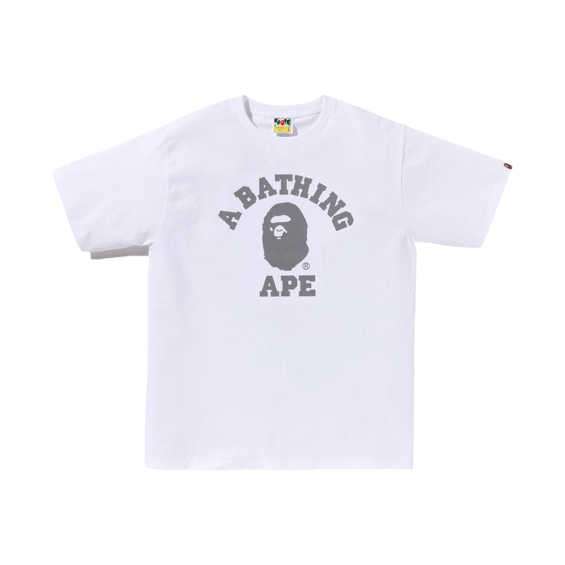 - BAPE Reflective On College T-Shirt White