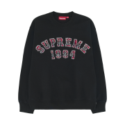 Supreme Plaid Arc Crewneck Black - 26SS