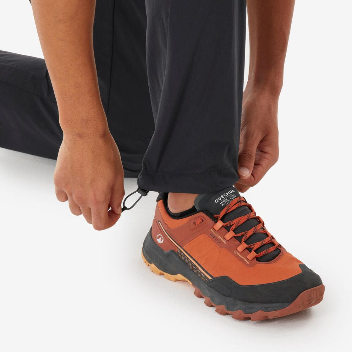 데카트론 남성 등산 바지 스트레치 MH500 스모크 블랙(DECATHLON Men's Hiking Trousers Stretch MH500 Smoke Black) - 6