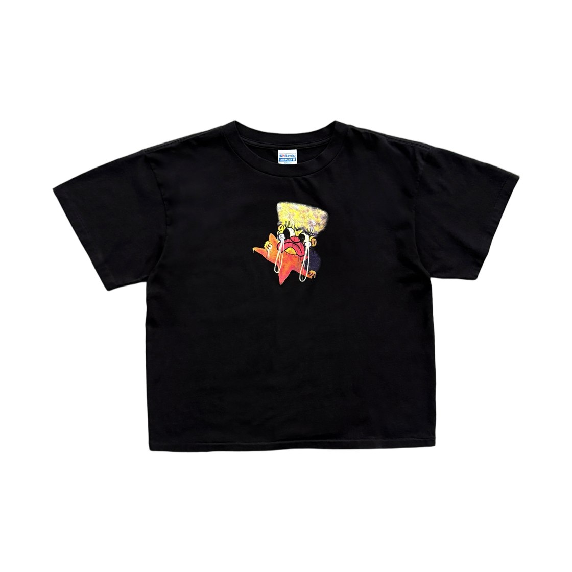 아킴보 클럽 슬론 스타 체인피커 티셔츠 블랙(Akimbo Club Slawn Star Chainpeeker T-Shirt Black)