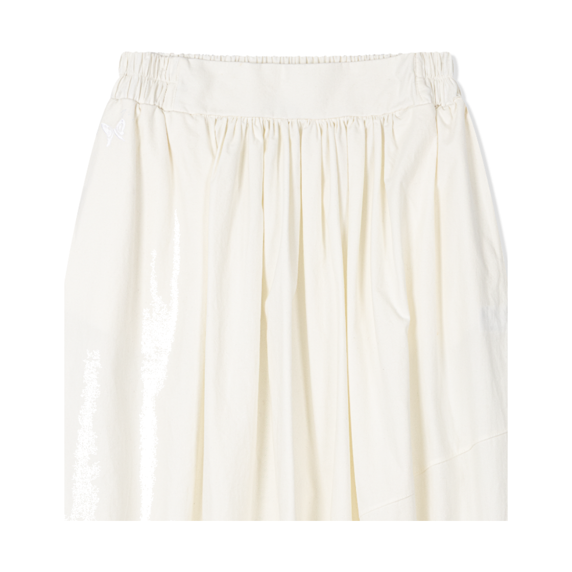 구월십일 코튼 밴딩 펌프 스커트 화이트(Guwolsibil Cotton Banding Pump Skirt White) - 3