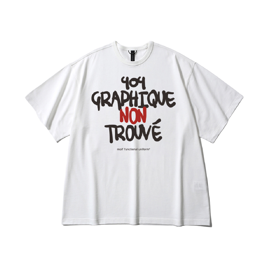 [더블적립][SS26] 모이프 404 GNF(F) H/S 티 오프 화이트