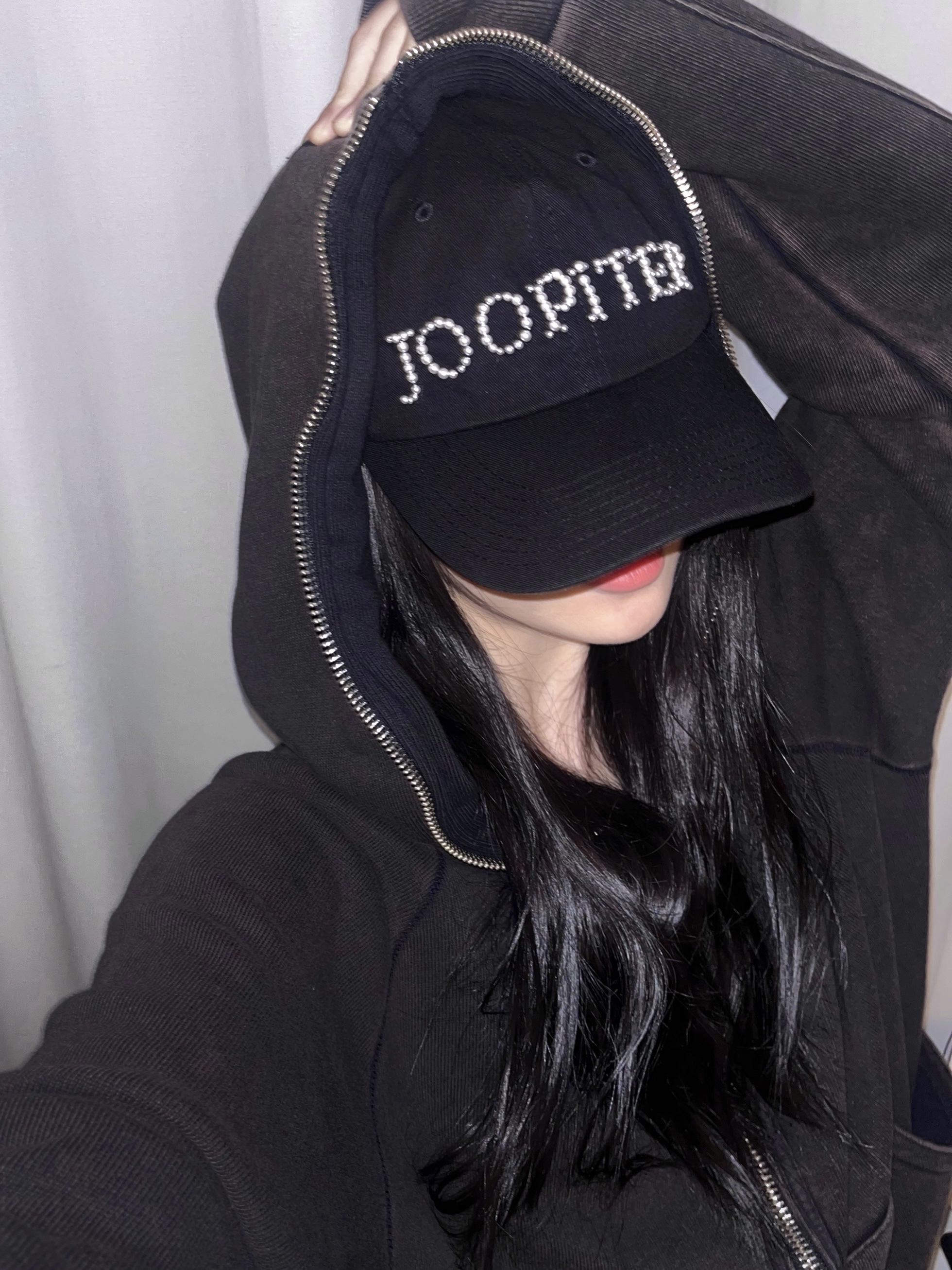 Post Archive Faction (Paf) x Joopiter Baseball Cap Black, Farfromwhat Far Washed Full Zip-Up Hoodie 착용 스타일 - 2