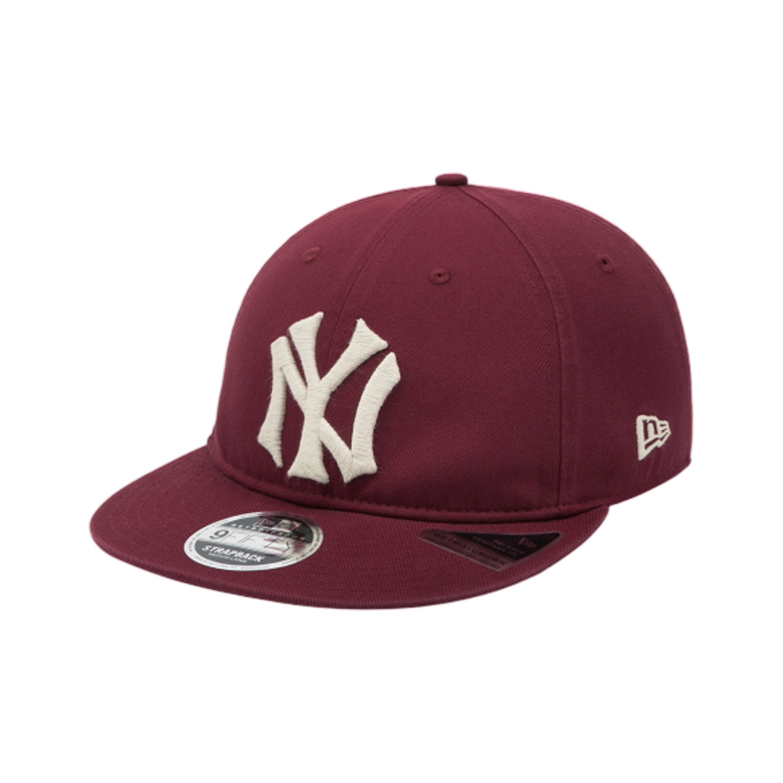 14881431 New Era MLB Cooperstown New York Yankees Big Logo Retro Crown Strapback Florida Garnet