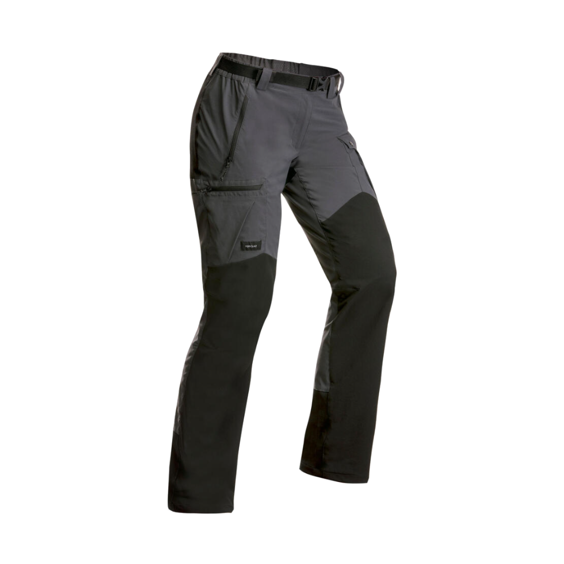 8608070 DECATHLON Women's Backpacking Pants MT500 Carbon Grey
