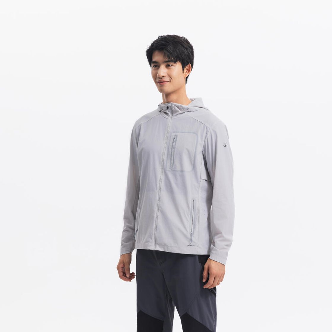 데카트론 남성 하이킹 윈드 자켓 헬륨 900 루나 그레이(DECATHLON Men's Hiking Wind Jacket Helium 900 Lunar Grey) - 4