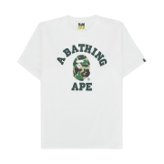 BAPE ABC Camo College T-Shirt White Green