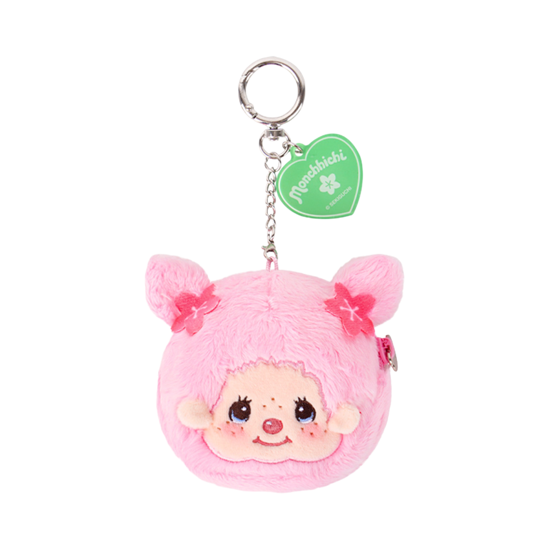 몬치치 벚꽃 몬치치 얼굴 파우치 Girl(Monchhichi Cherry Blossom Monchhichi Face Pouch Girl)