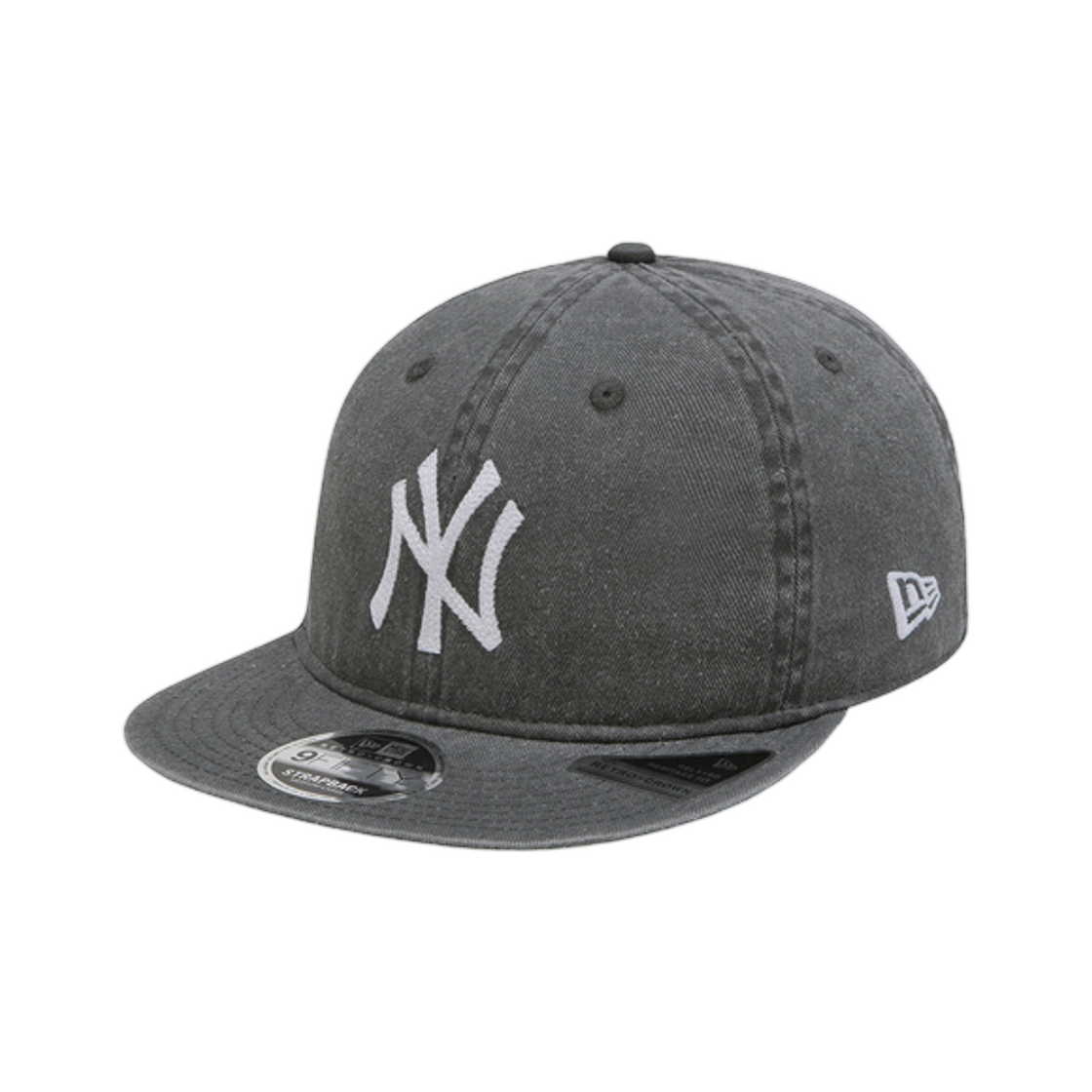 15131615 New Era MLB New York Yankees Pigment Washinged Retro Crown Strapback Black