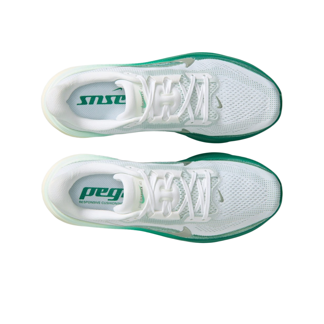 (W) 나이키 에어 줌 페가수스 42 화이트 말라카이트((W) Nike Air Zoom Pegasus 42 White Malachite) - 2
