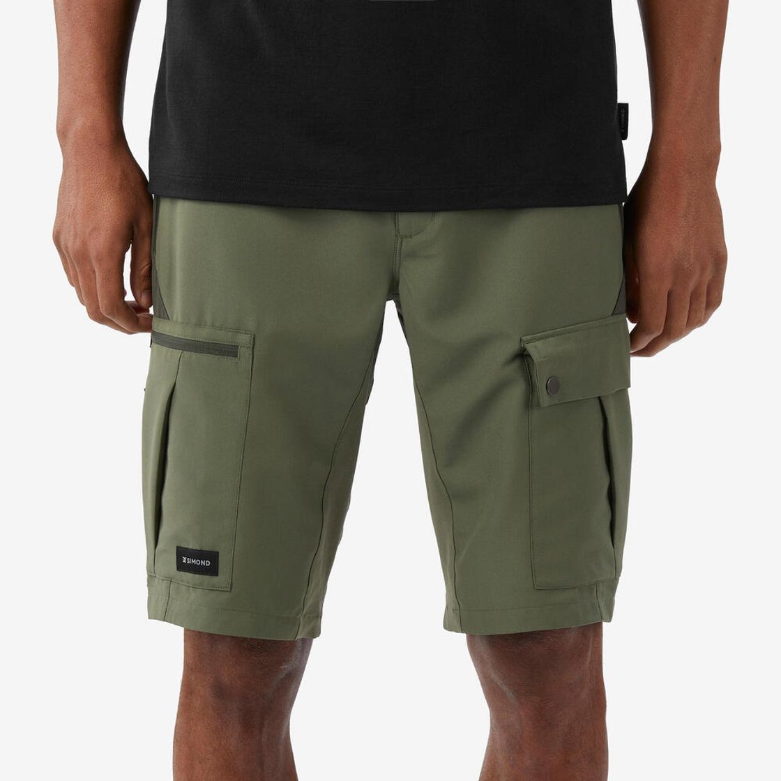 데카트론 남성 5부 백패킹 반바지 MT500 브론즈 카키 그린(DECATHLON Men’s Backpacking Shorts MT500 Bronze Khaki Green) - 2