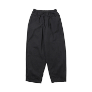 Comoli Drill Tapered Pants Black - 26SS