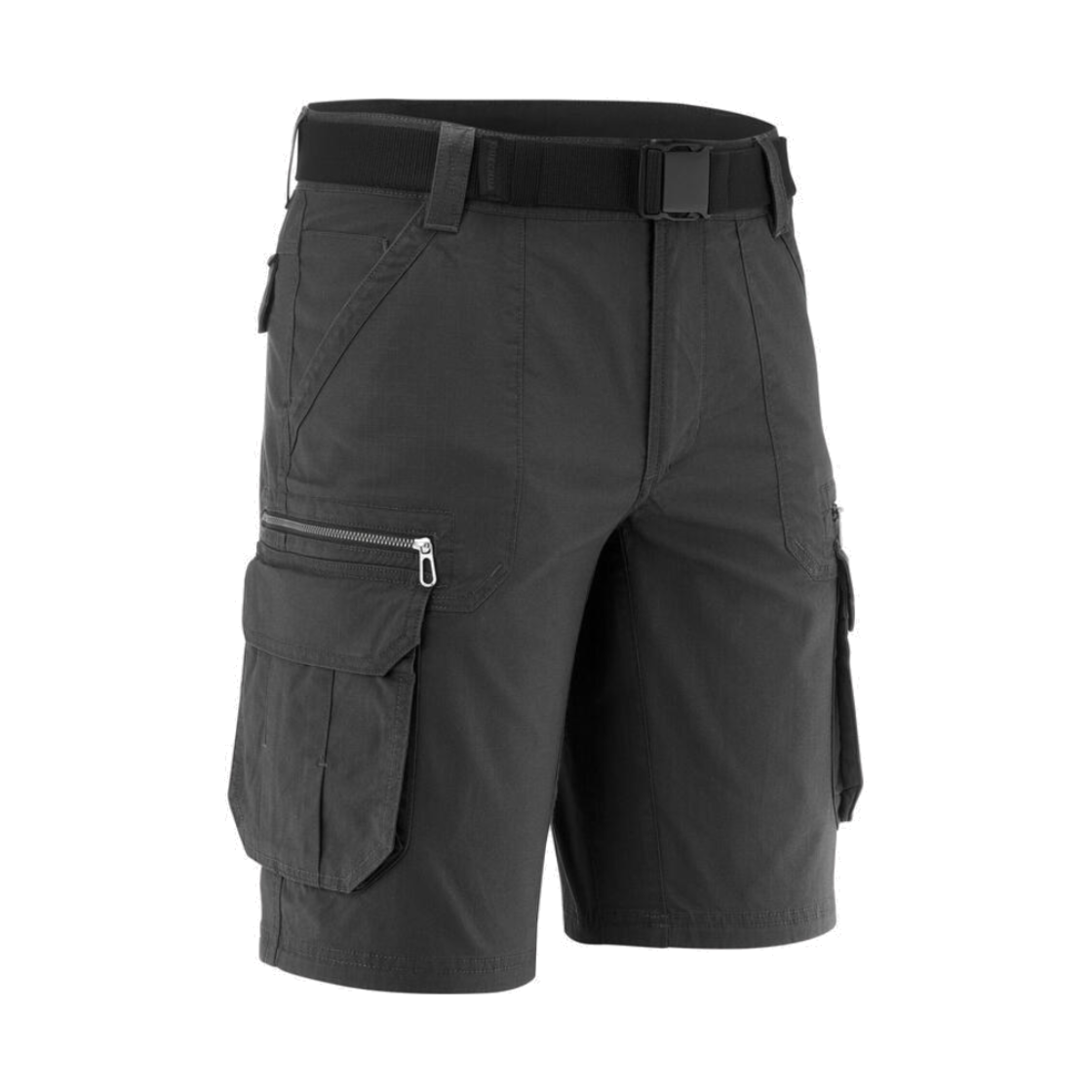 8919762 DECATHLON Men's Hiking Cargo Bermuda Shorts NH500 Carbon Grey