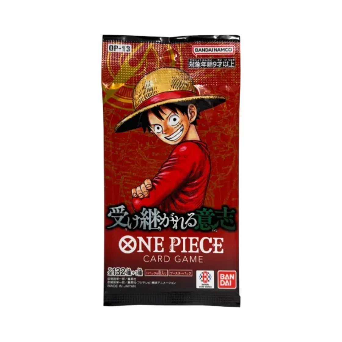 원피스 TCG OP-13 부스터 팩 계승되는 의지 팩 (6장/일어판)(One Piece TCG OP-13 Booster Pack Carrying On His Will Pack (Card of 6/Japanese Ver.))