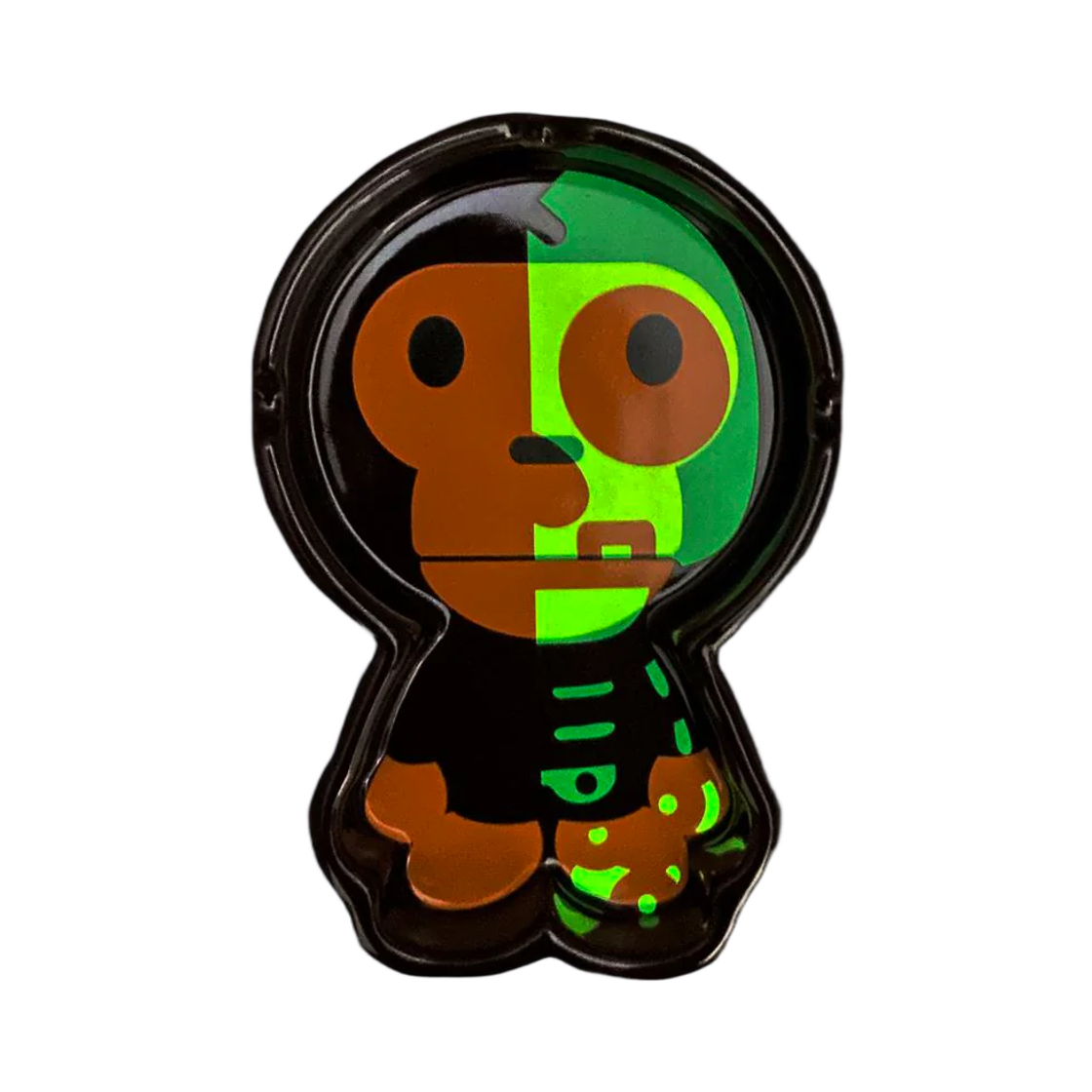 베이프 베이비 마일로 스컬 글로우 인 더 다크 트레이 브라운(BAPE Baby Milo Skull Glow In The Dark Tray Brown) - 2