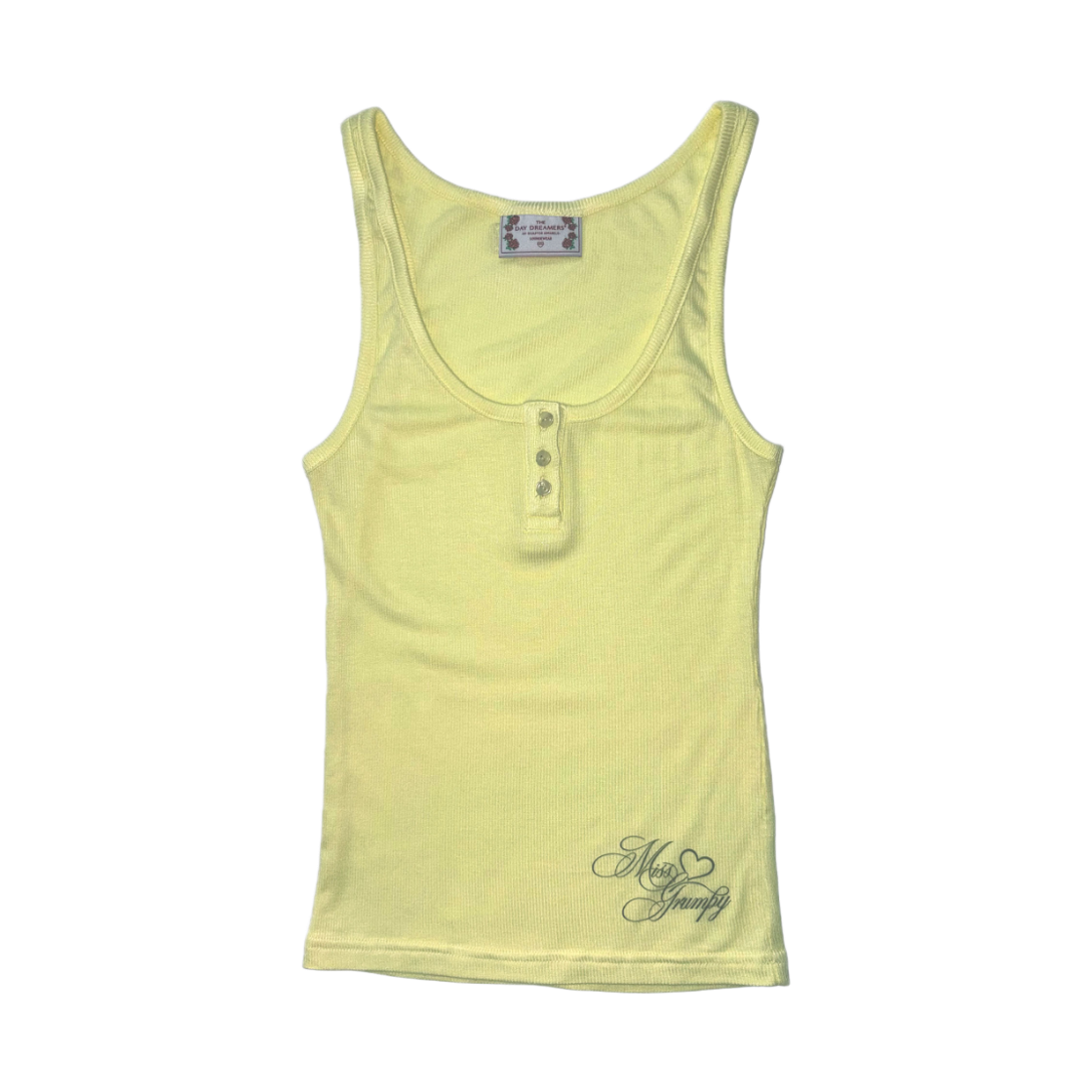 스컬프터 미스 그럼피 버튼업 탑 레몬(Sculptor Miss Grumpy Button-Up Top Lemon)