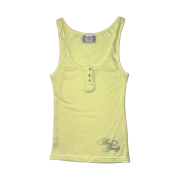 Sculptor Miss Grumpy Button-Up Top Lemon