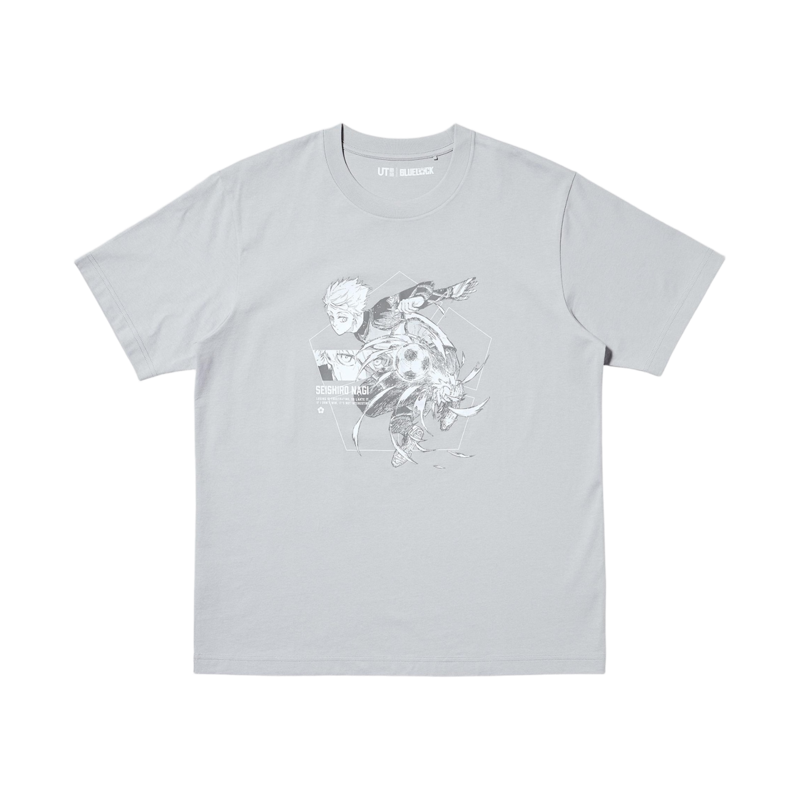 487920-03 Uniqlo UT x Blue Lock T-Shirt Gray