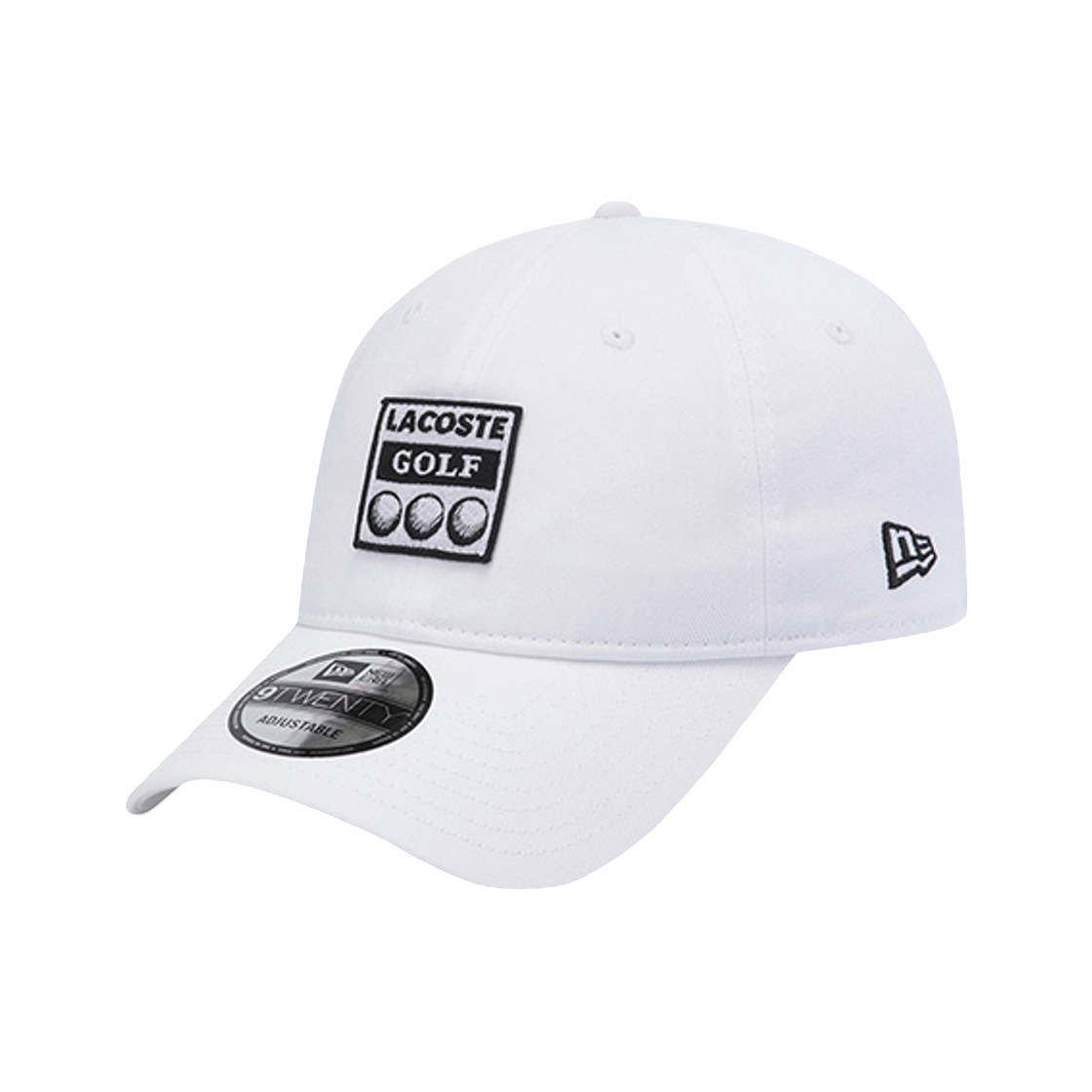 60891235 New Era x Lacoste Ball Unstructured Ball Cap White