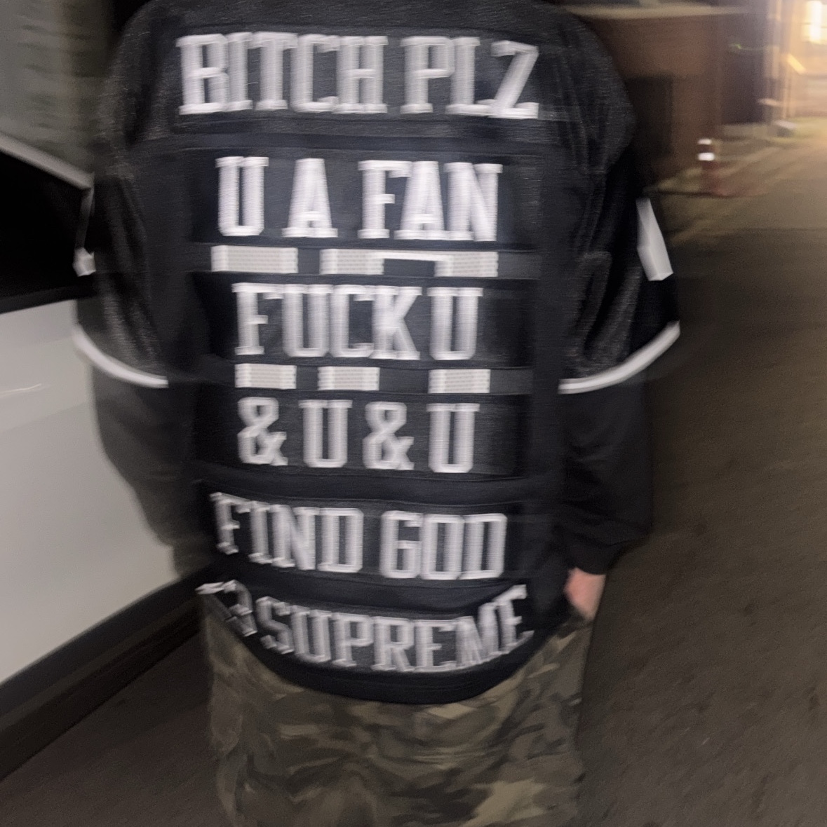 Supreme Find God Football Jersey Black - 26SS, Supreme Small Box L/S T-Shirt Black - 25SS 착용 스타일
