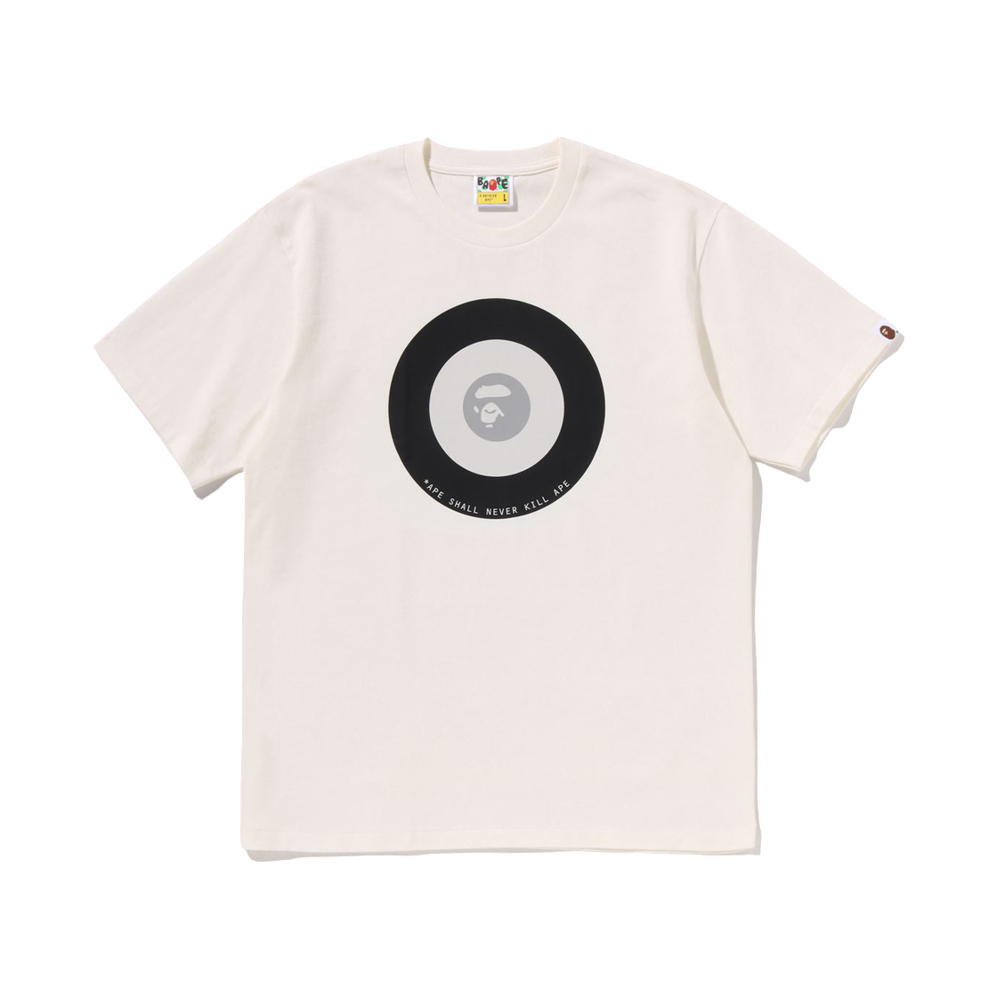 - BAPE Ape Target T-Shirt Ivory