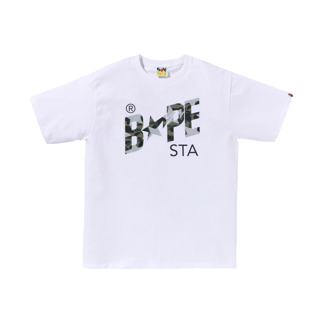 - BAPE Sta Over Print 1st Camo Bape Sta T-Shirt White
