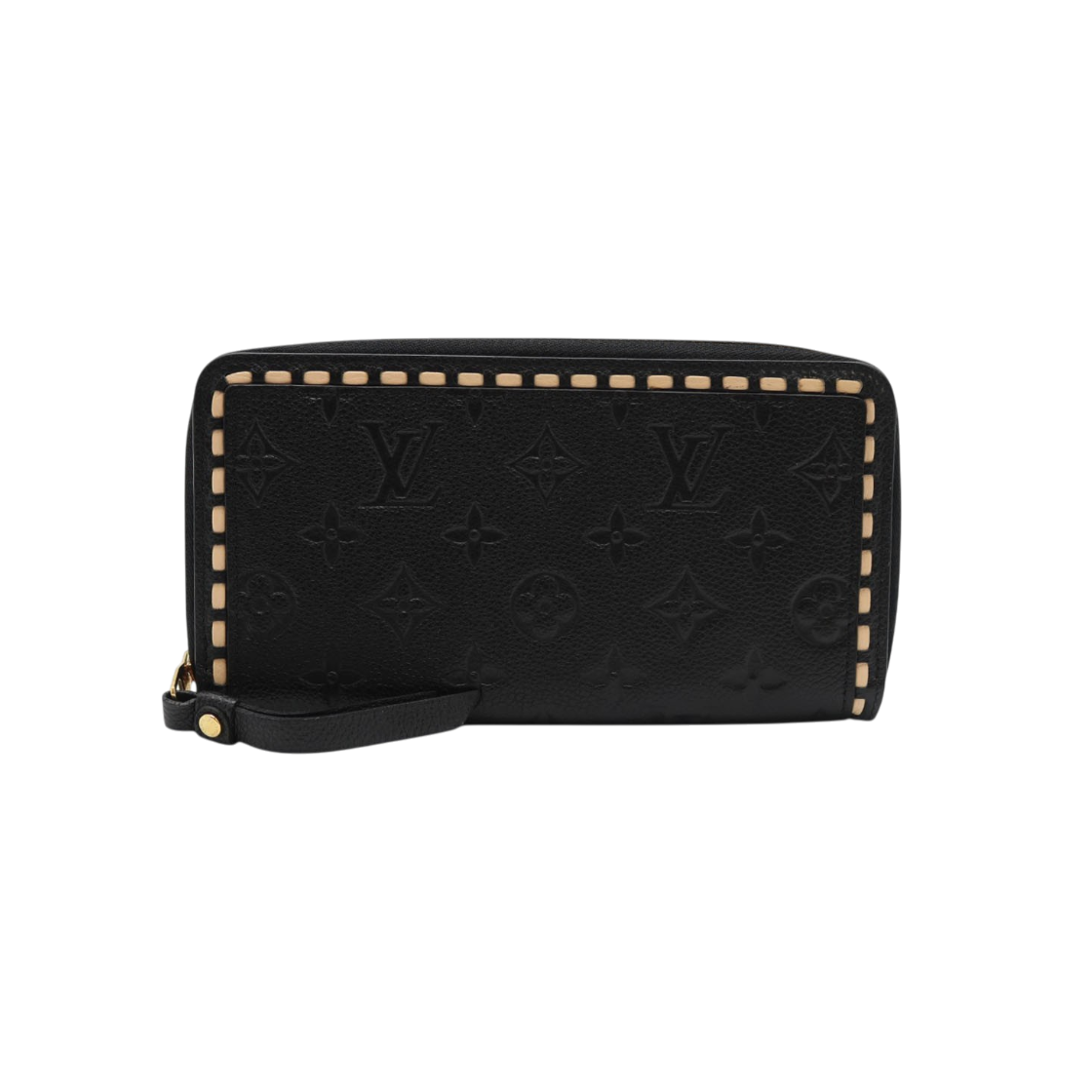 ITFS5P7UHFVW Louis Vuitton Zippy Wallet Empriente Stitch M64805