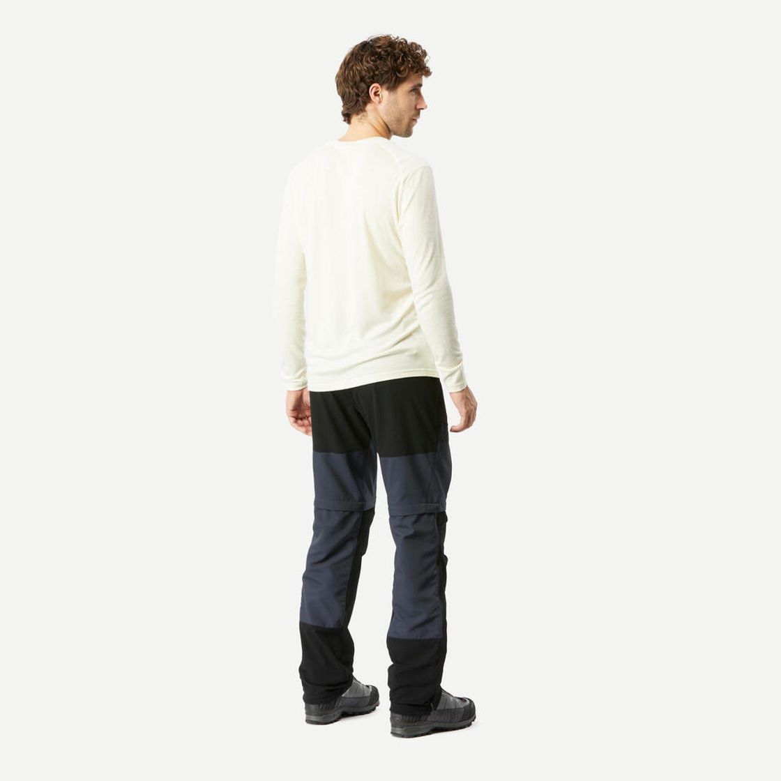 데카트론 남성 백패킹 투인원 집오프 바지 MT500 그라파이트 그레이(DECATHLON Men's Backpacking 2-in-1 Zip-Off Trousers MT500 Graphite Grey) - 4