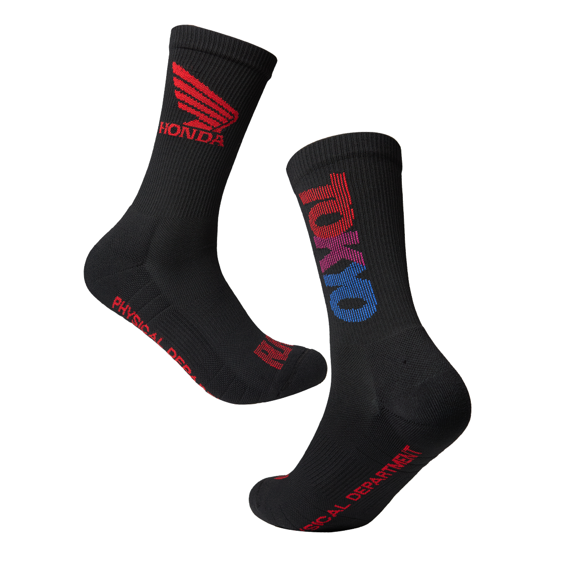 혼다 도쿄 모터사이클 러닝 삭스 블랙(Honda Tokyo Motorcycle Running Socks Black) - 1