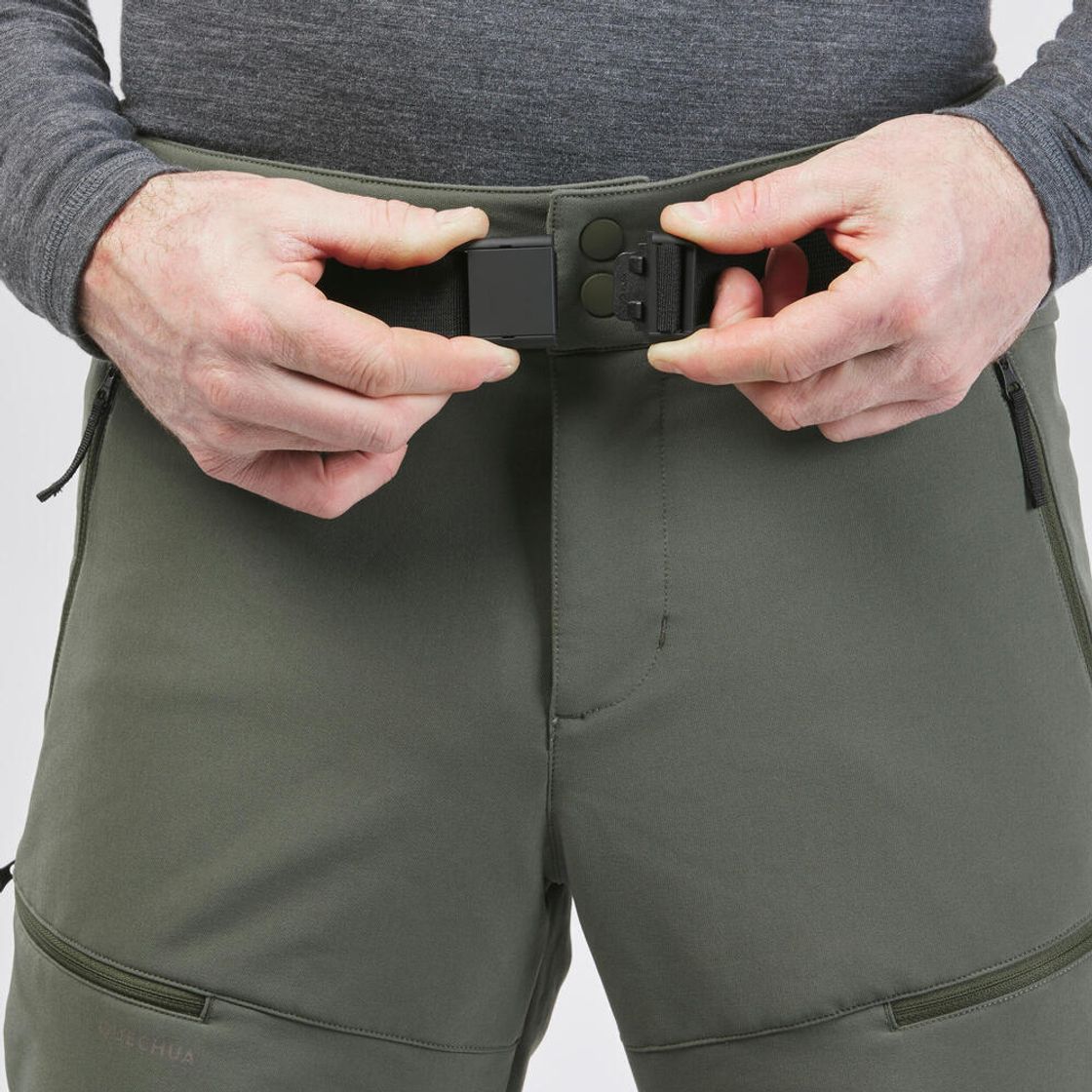 데카트론 남성 등산 방한발수 바지 SH500 브론즈 카키 그린(DECATHLON Men’s Mountain Hiking Warm Water-Repellent Trousers SH500 Bronze Khaki Green) - 6