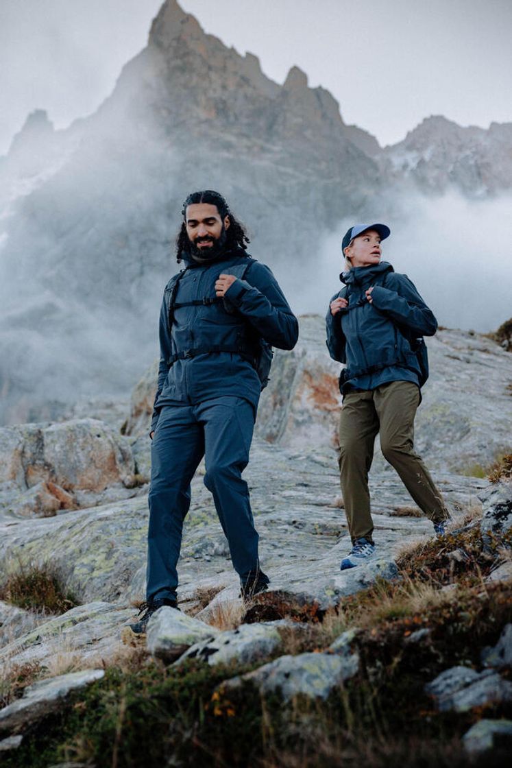 데카트론 남성 방수 단목 등산화 MH900 WP 스모크 블랙(DECATHLON Men's Waterproof Low-Cut Hiking Shoes MH900 WP Smoke Black) - 9