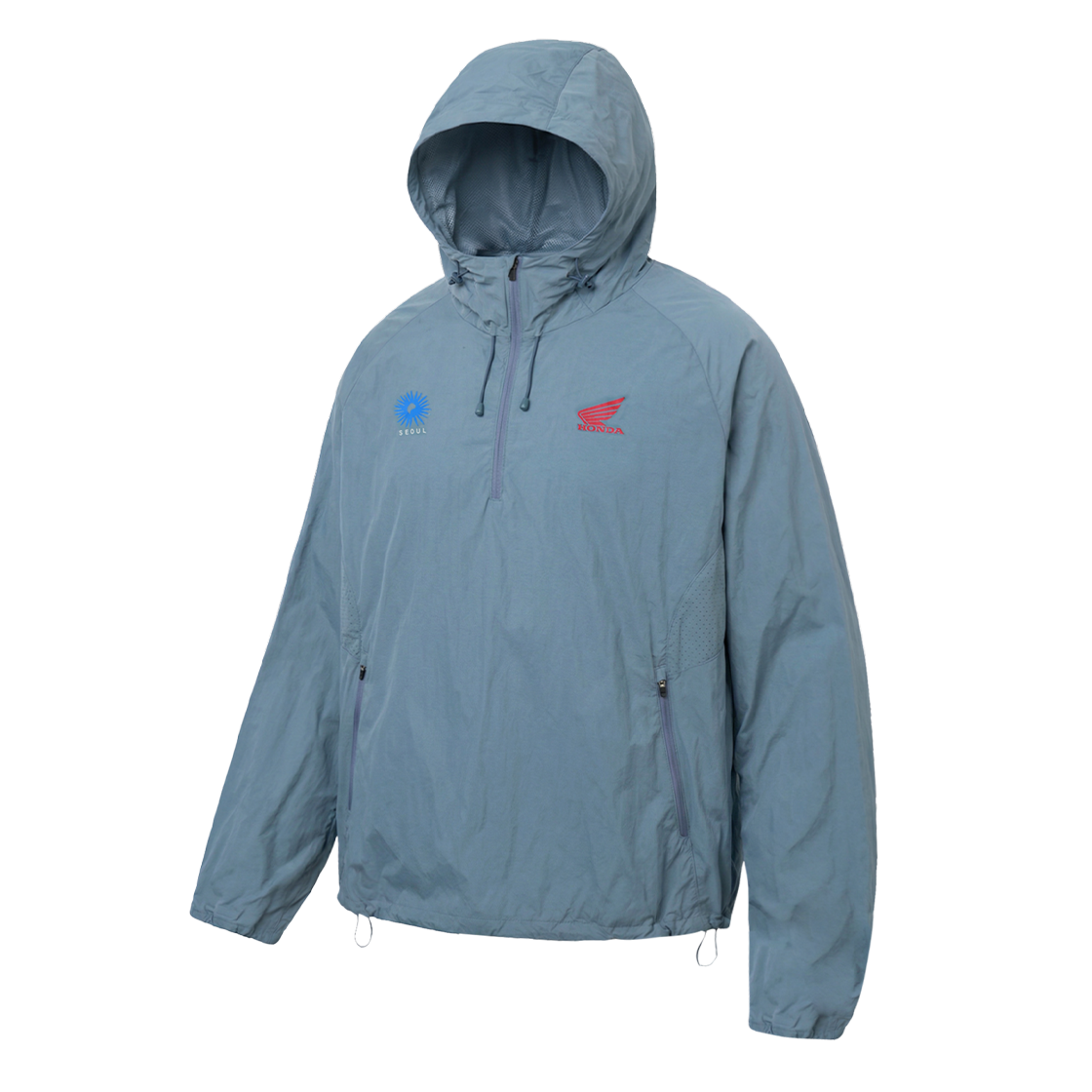 혼다 서울 모터사이클 패커블 아노락 라이트블루(Honda Seoul Motorcycle Packable Anorak Light Blue)