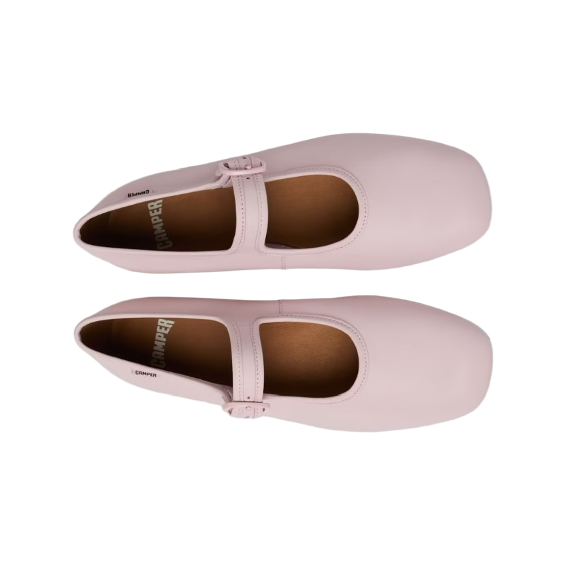 (W) 캠퍼 까시 미라 레더 발레리나 핑크((W) Camper Casi Myra Leather Ballerinas Pink) - 2