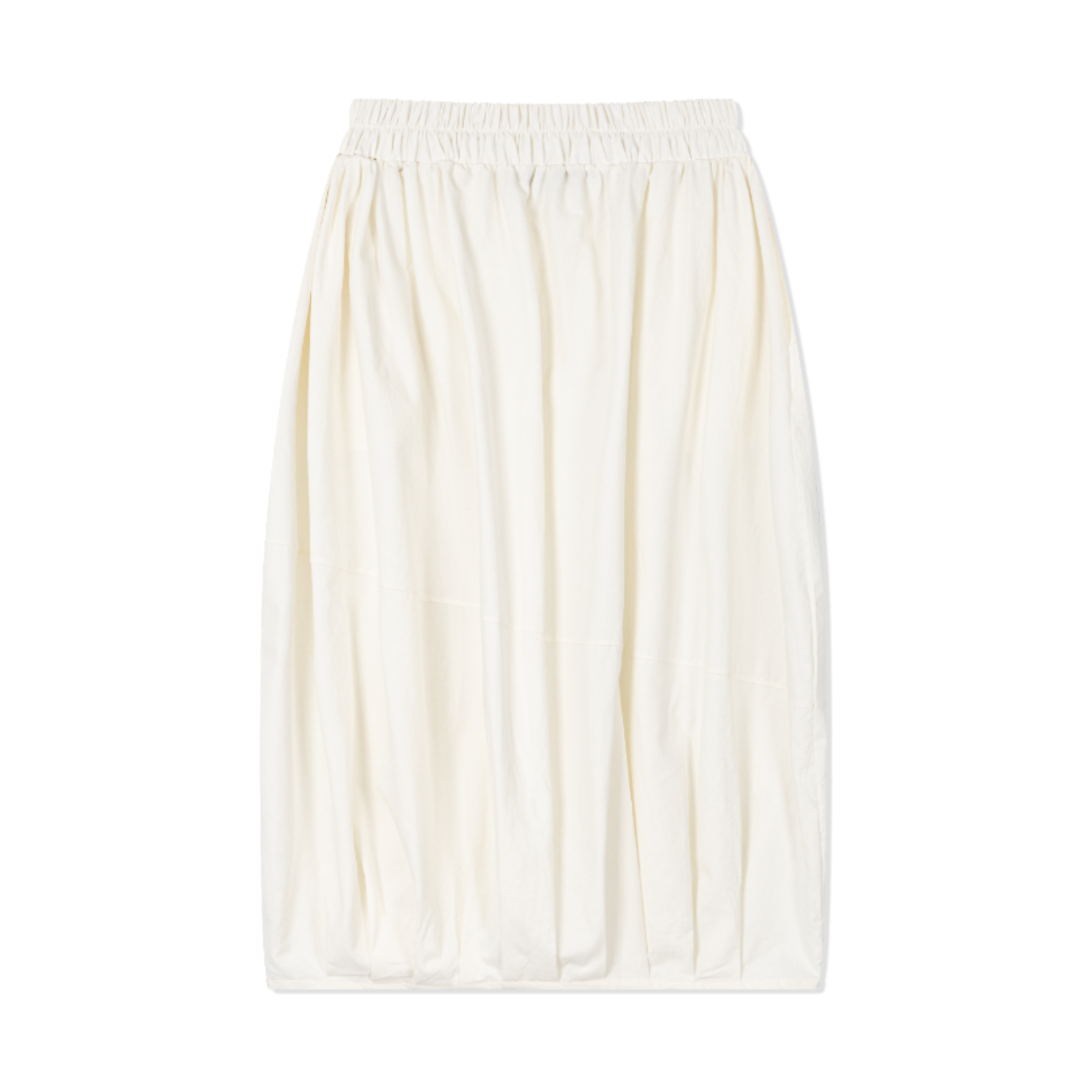 구월십일 코튼 밴딩 펌프 스커트 화이트(Guwolsibil Cotton Banding Pump Skirt White) - 2